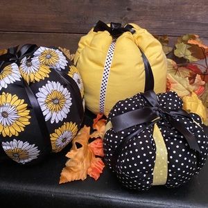 Fabric pumpkins